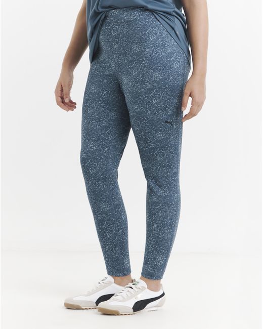 PUMA Blue Train Essential Printed Leggings
