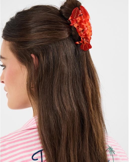 Accessorize Red Lobster Claw Clip