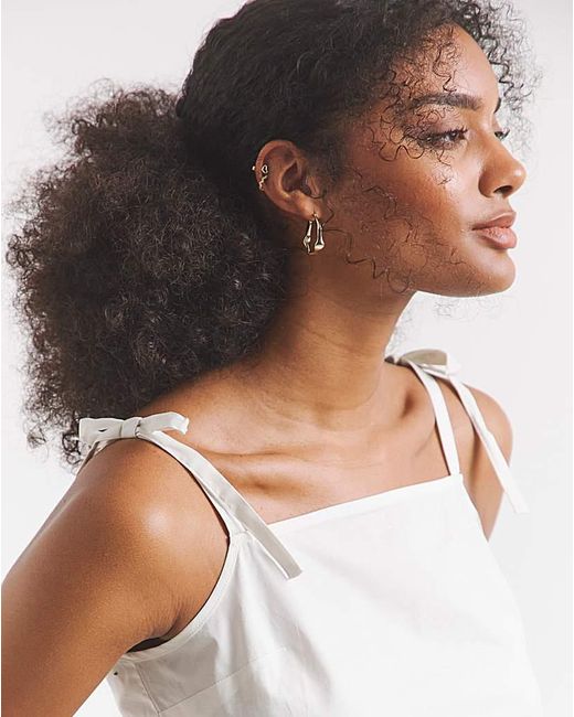 Simply Be White Tie Strap Cami