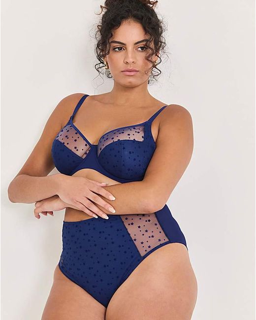 Pretty Secrets Blue 2 Pack Hannah Full Fit Knickers