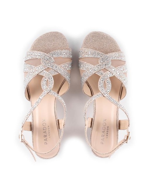 Paradox London Pink Nadia Wide Fit Block Heel