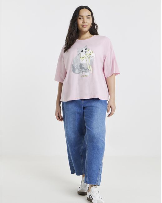Simply Be Pink Cutie Pie Graphic Tee