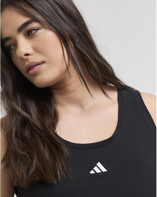 Adidas Black Small Logo Lifestyle Tank