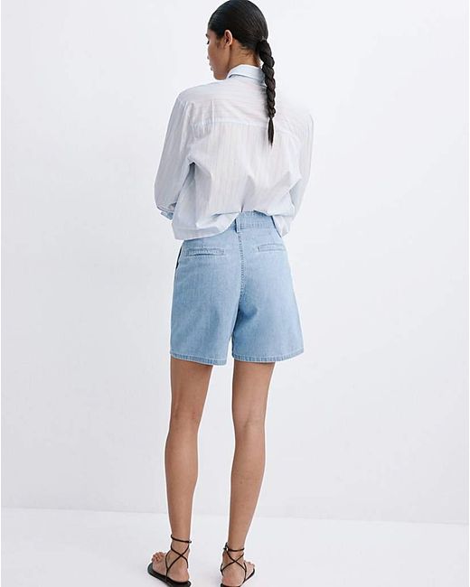 Mango Blue Bermudas Amelie