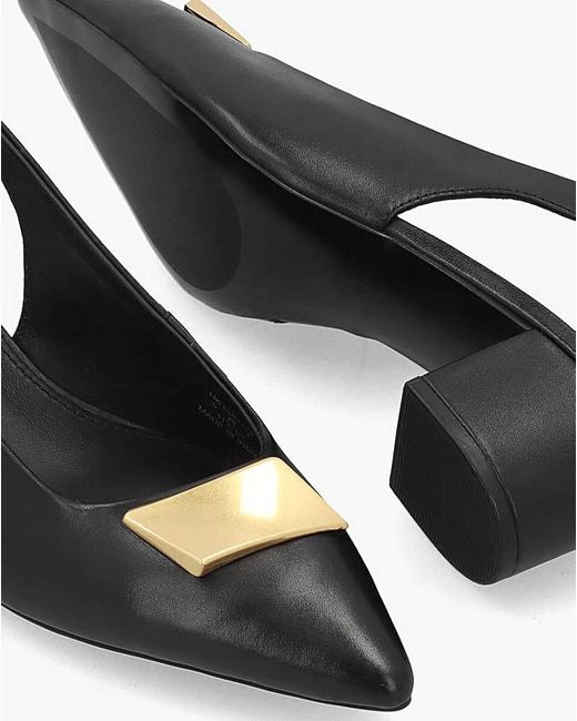 Radley Black Bliss Crescent Sling Backs