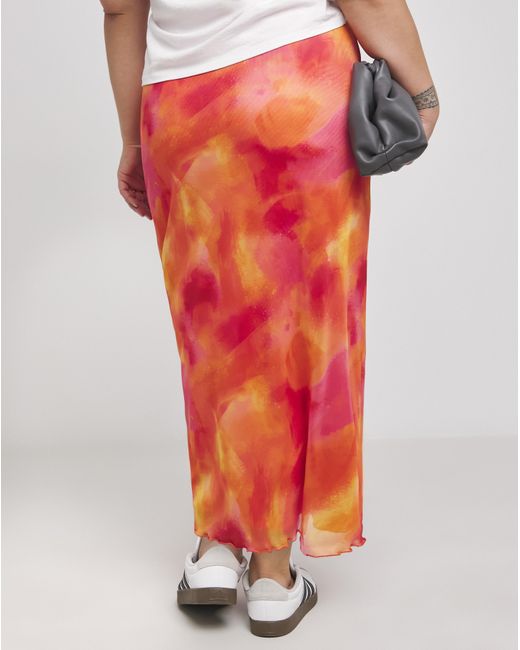 Simply Be Red Midaxi Skirt