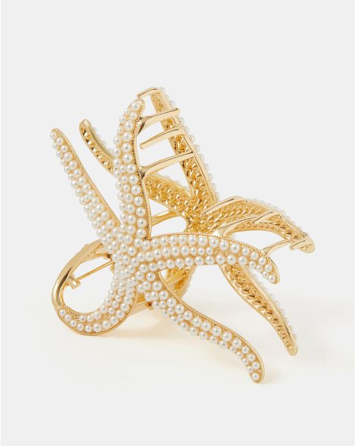 Accessorize Metallic Starfish Claw Clip