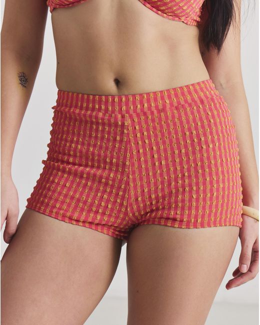 MAGISCULPT Red Bikini Shorts