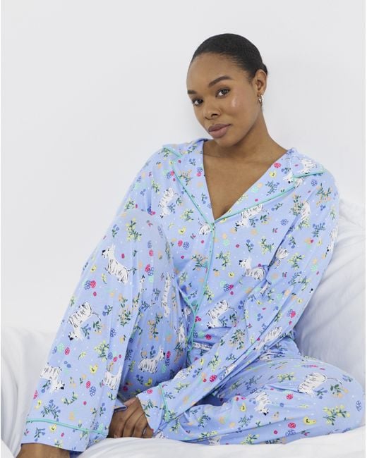 Pretty Secrets Blue Revere Pyjama Set