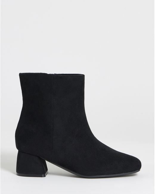 JD Williams Blue Block Heel Ankle Boots E Fit