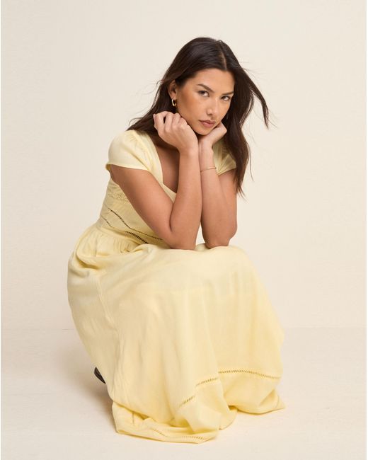 Nobody's Child Natural Jessy Midi Dress