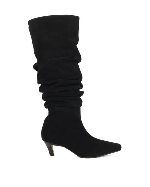 Dune Black Knee-High Boots Standard Fit