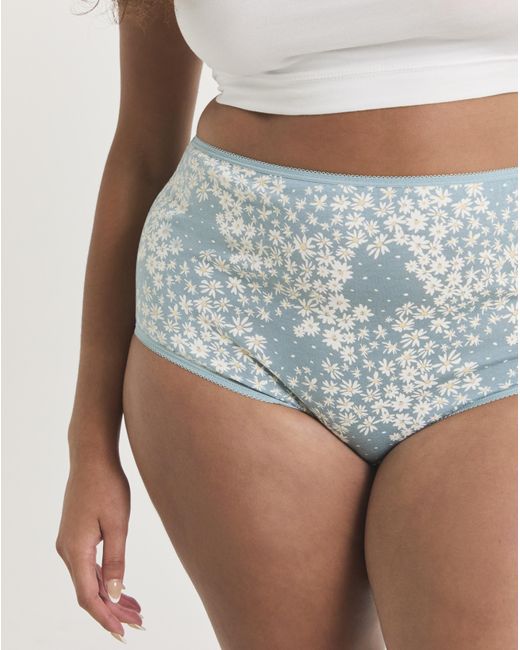 Pretty Secrets Blue 7 Pack Full Fit Knickers