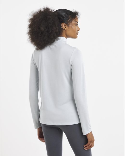 Under Armour White Tec 1/2 Zip Twist Top