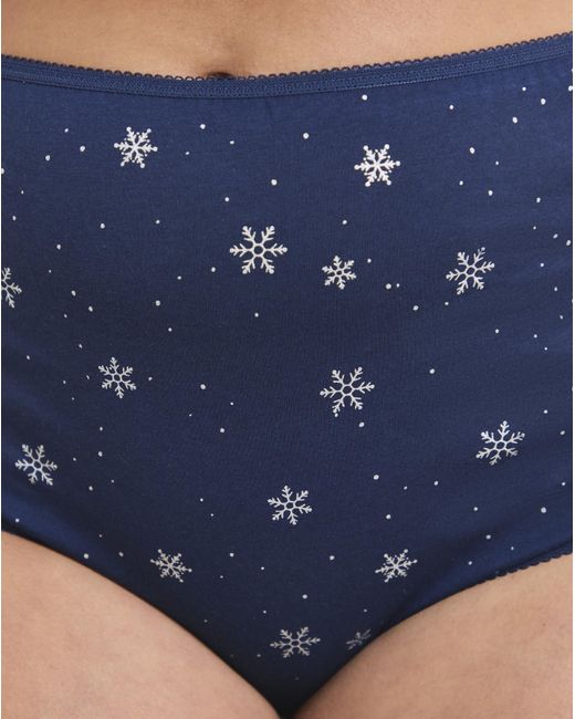 Pretty Secrets Blue 7 Pack Full Fit Knickers