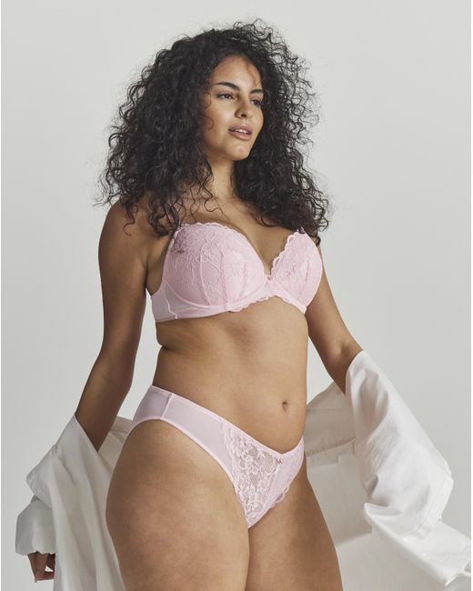 Ann Summers Brown Sexy Lace Plunge Bra
