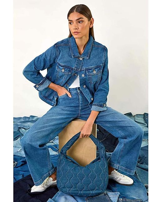 Roman Blue Roman Classic Cotton Denim Jacket