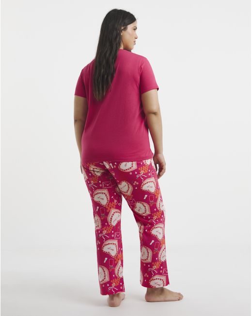 Simply Be Red Pyjama Set