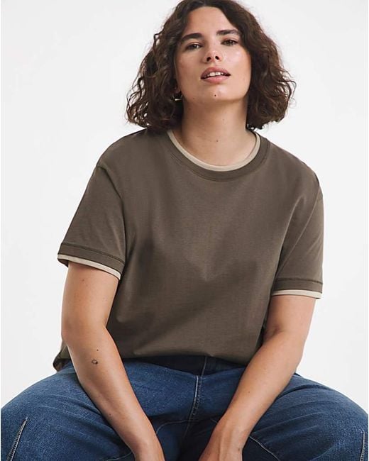Simply Be Gray Double Layer T-Shirt