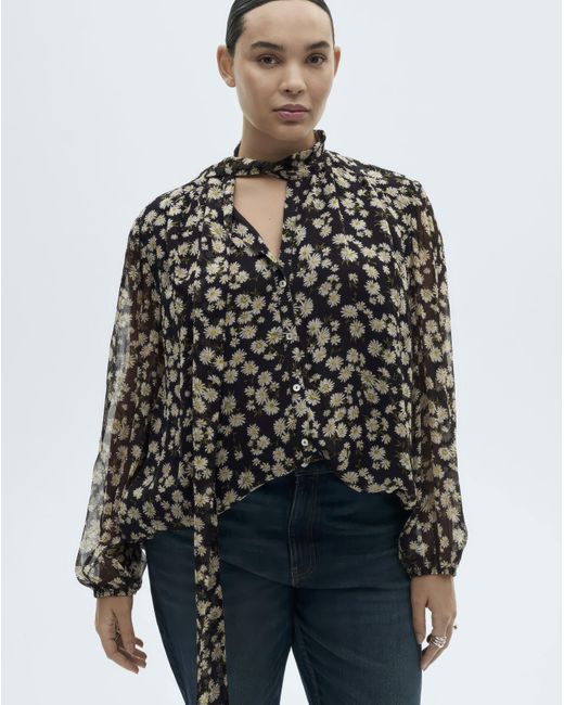 Mango Black Blouse Belle