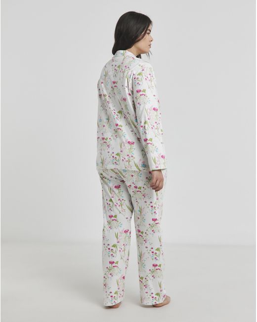 Pretty Secrets White Spring Button Through Pj