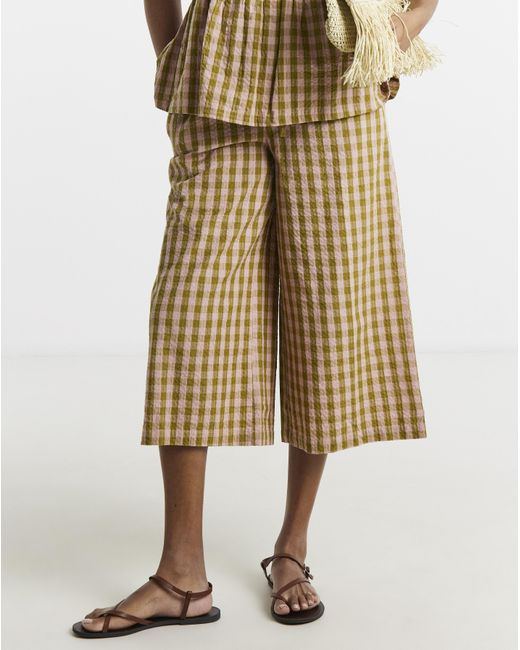 Simply Be Natural And Gingham Cullottes
