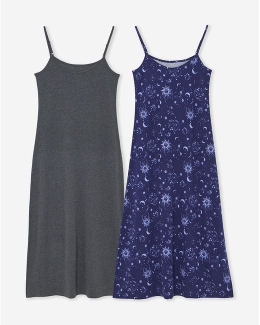 Pretty Secrets Blue 2 Pack Maxi Nighties