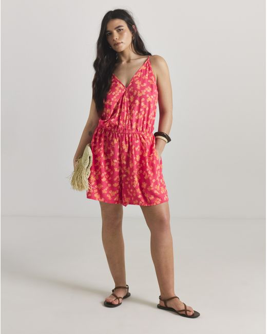 Simply Be Red Value 2 Pack Beach Playsuits