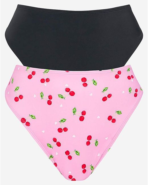 Simply Be Pink Value 2 Pack Bikini Briefs