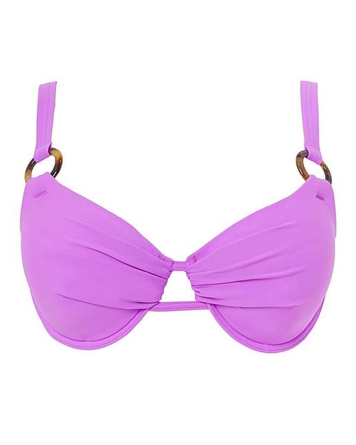 Simply Be Purple Underwired Bikini Top