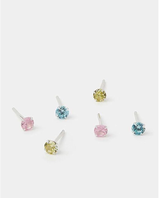 Accessorize White Diamante Stud Earrings