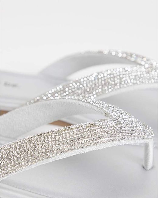 Simply Be Natural Flat Toe Post Sandals Wide Fit