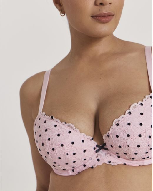 Ann Summers Brown Sexy Lace Plunge Bra