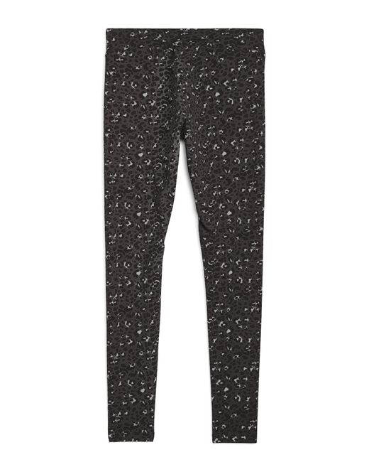 PUMA Gray Essential Animal Print Leggings