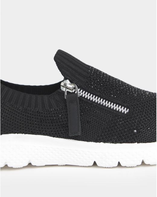 Cushion Walk Black Knit Trainers Exwide