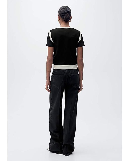 Mango White Vest Pia