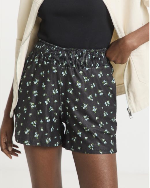 Simply Be White Textured Jersey Short