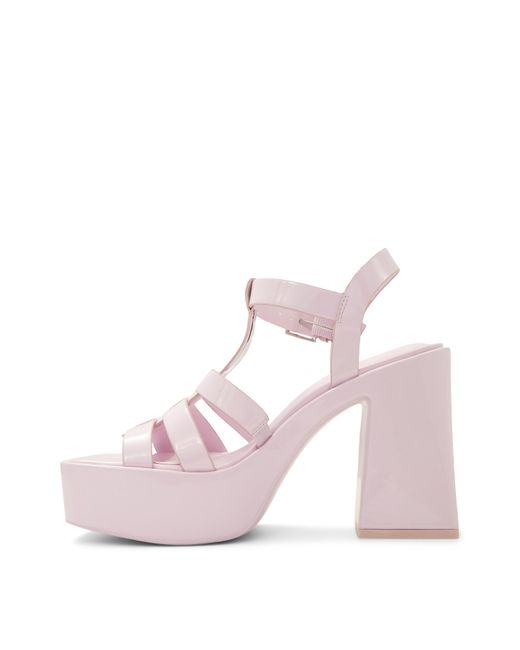 ALDO Pink Jeni Mary Jane Heeled Shoes D Fit