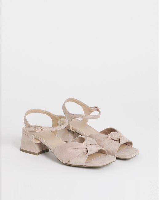 JD Williams Natural Twist Upper Block Heel Extra Wide