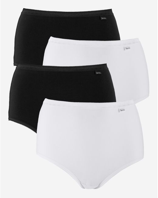 Slimma Black 4 Pack Full Knickers
