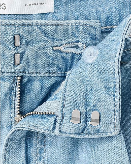 Mango Blue Bermudas Amelie
