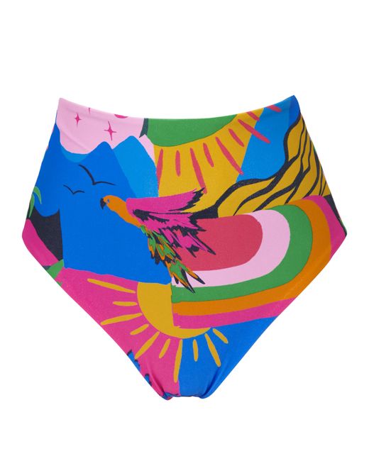 Simply Be Blue High Waist Bikini Bottoms