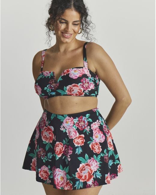 MAGISCULPT Multicolor Swim Skirt With Shorts