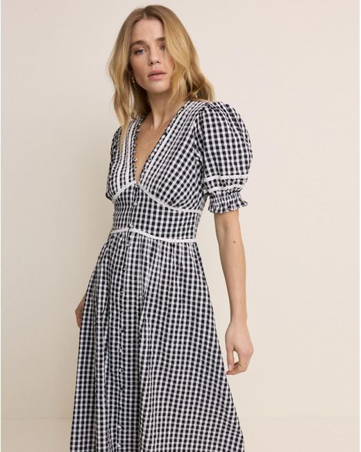 Nobody's Child Black Saffy Midi Dress
