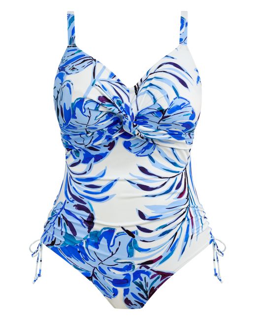 Fantasie Blue Kefalonia Twist Front Swimsuit