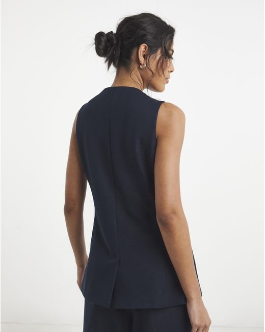 Simply Be Blue Denim Look Waistcoat