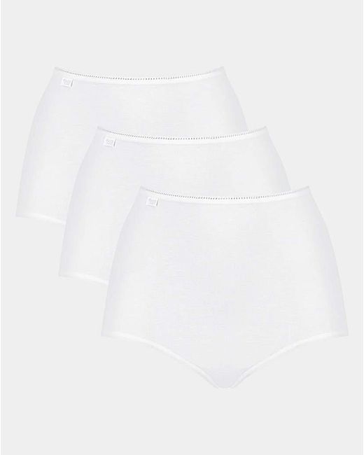 Sloggi Natural 3Pk Microfibre Maxi Briefs