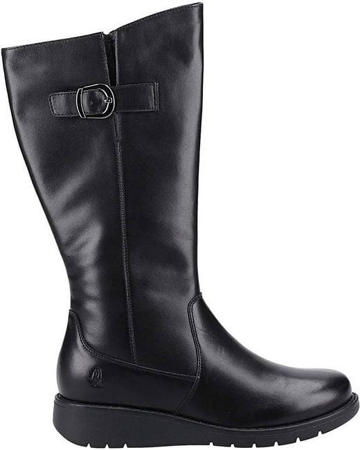 Hush Puppies Black Luna Long Boots