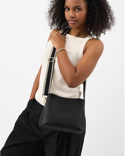 Accessorize Black Webbing Strap Crossbody Bag
