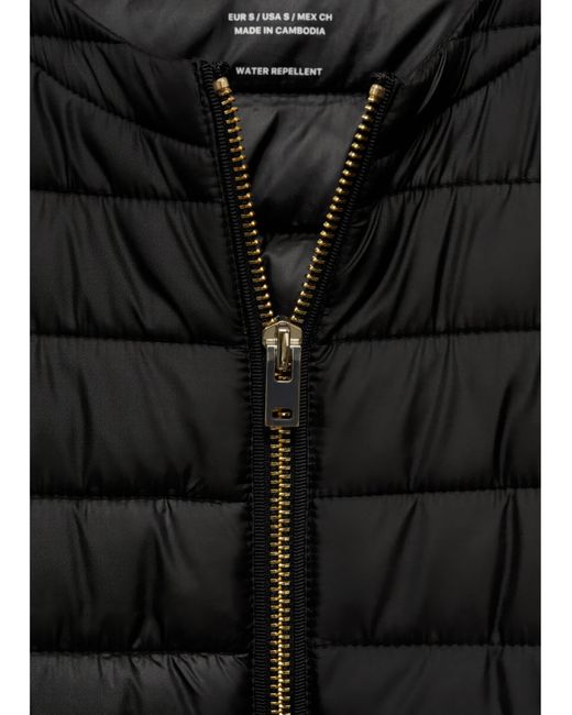 Mango Black Puffer Coat Blandi